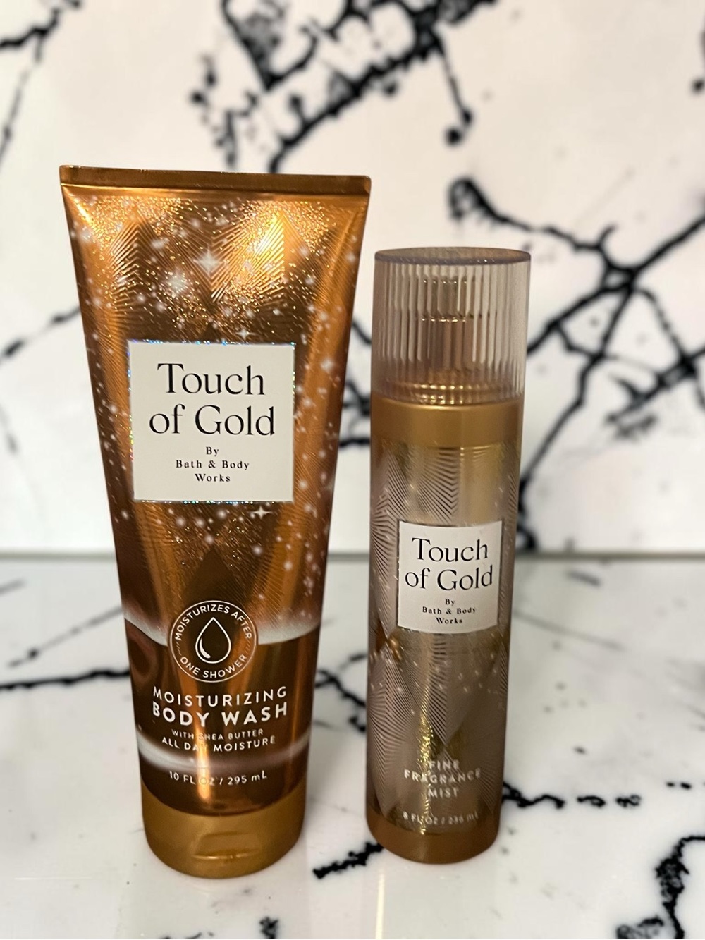 Bath & Body Works Touch of Gold Moisturizing Body Wash & Fragrance Mist - Gold
